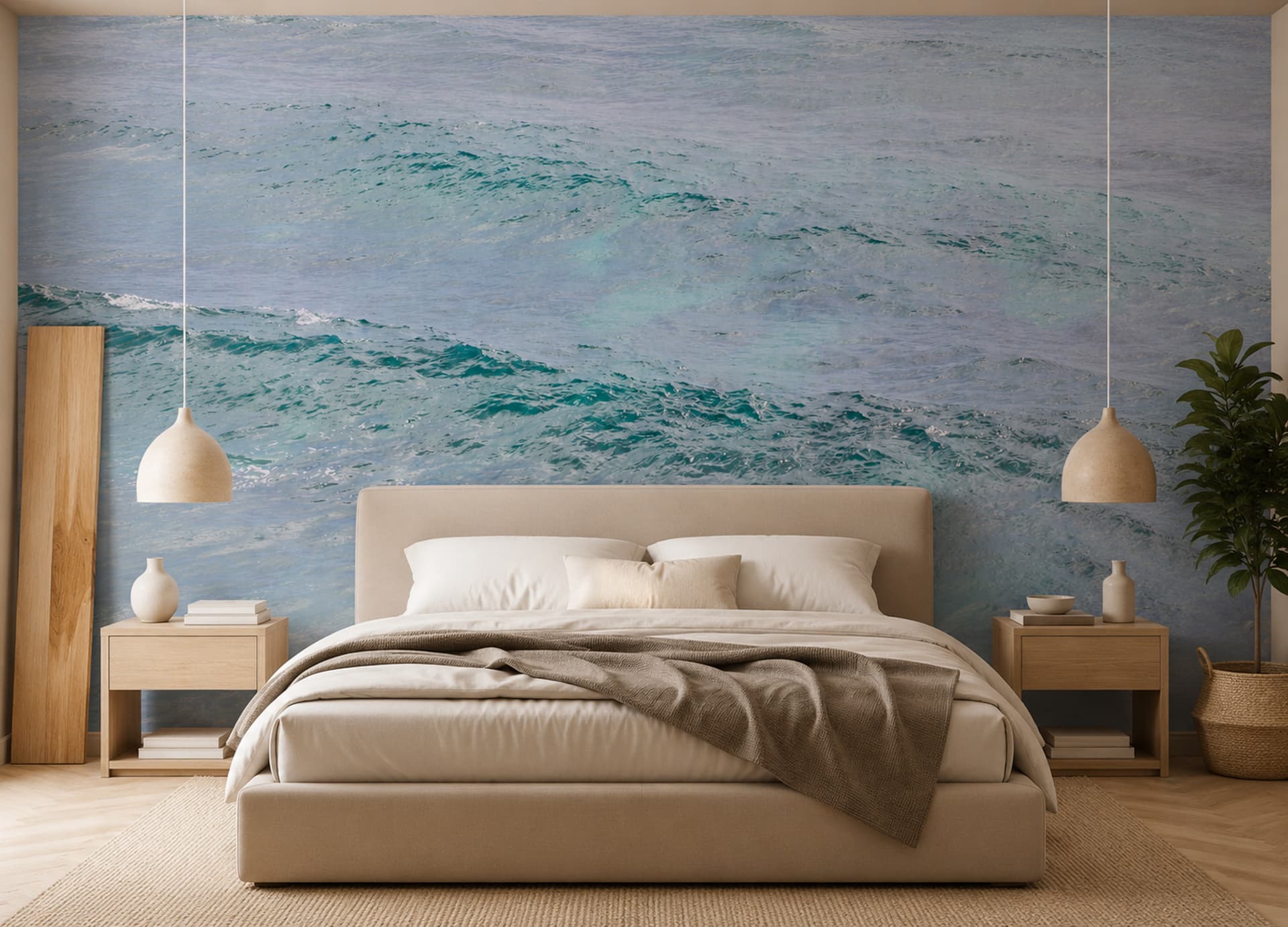 TROPIC BLUE MURAL